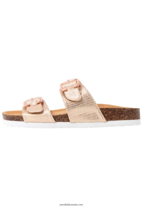 Anna Field Women Slippers Rose Gold H42J4Z1865