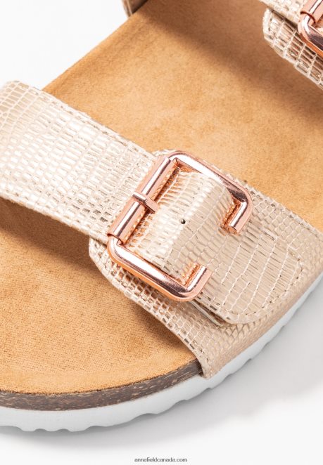 Anna Field Women Slippers Rose Gold H42J4Z1865