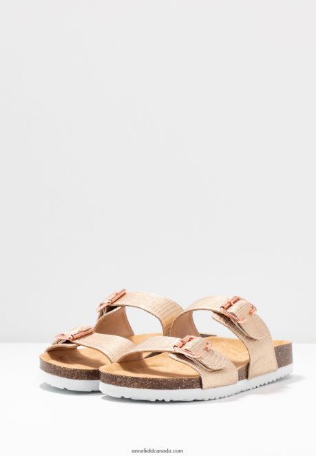 Anna Field Women Slippers Rose Gold H42J4Z1865