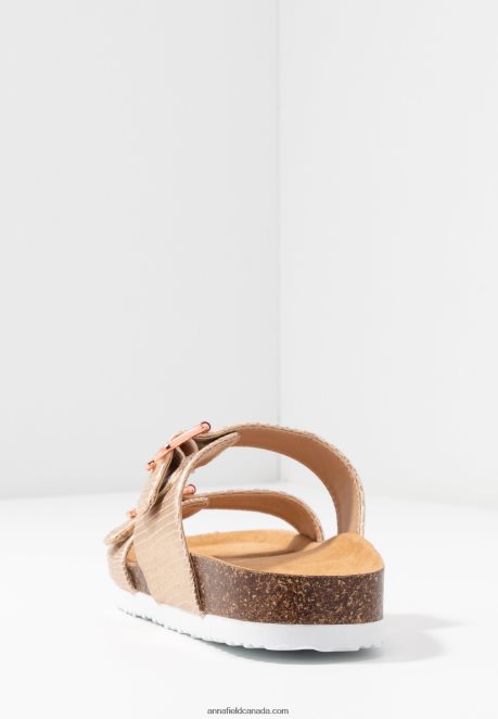 Anna Field Women Slippers Rose Gold H42J4Z1865
