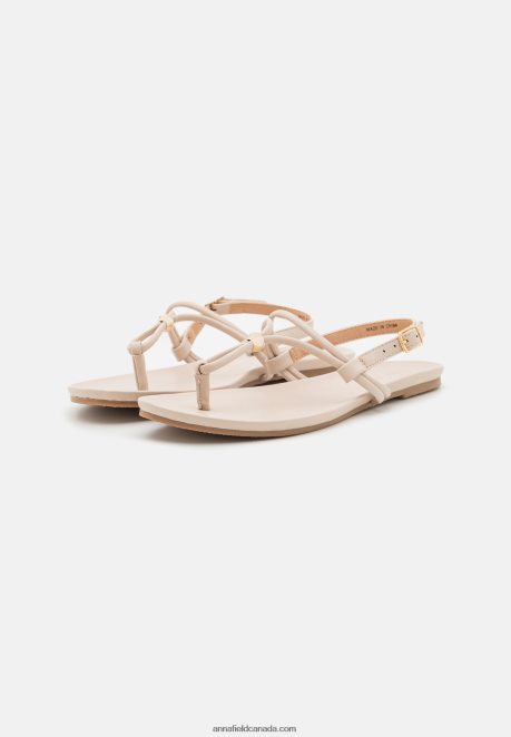 Anna Field Women T-Bar Sandals Beige H42J4Z1511