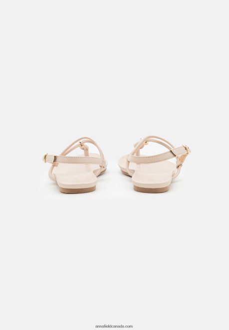 Anna Field Women T-Bar Sandals Beige H42J4Z1511
