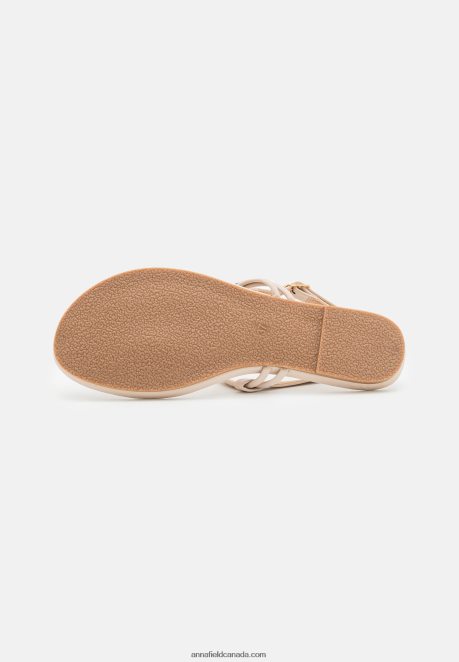 Anna Field Women T-Bar Sandals Beige H42J4Z1511