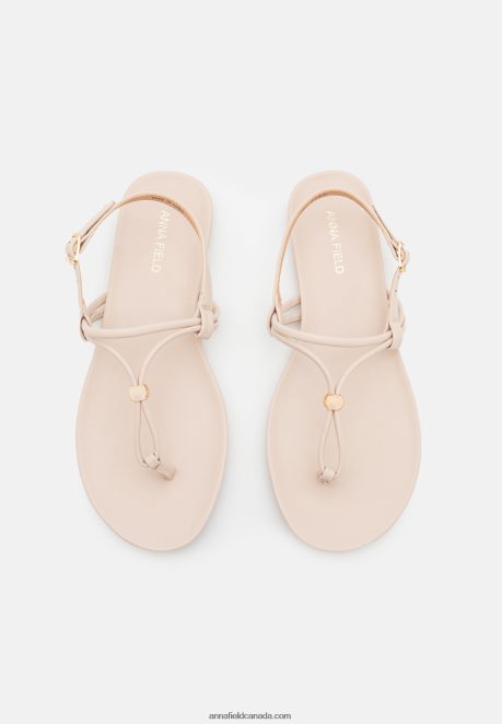 Anna Field Women T-Bar Sandals Beige H42J4Z1511