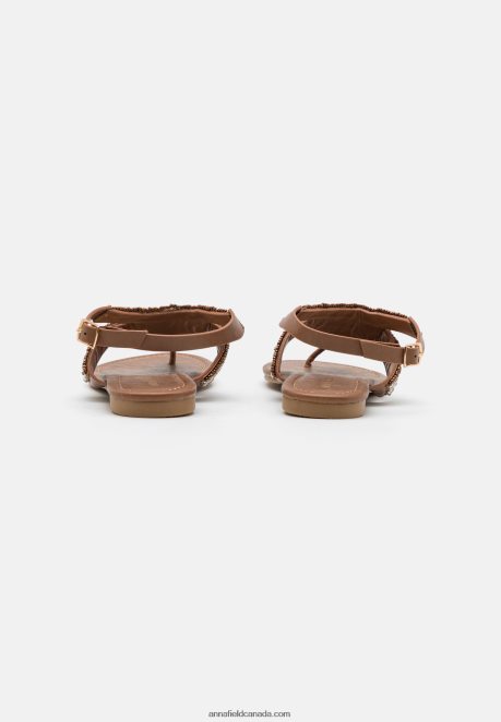 Anna Field Women T-Bar Sandals Beige H42J4Z1540