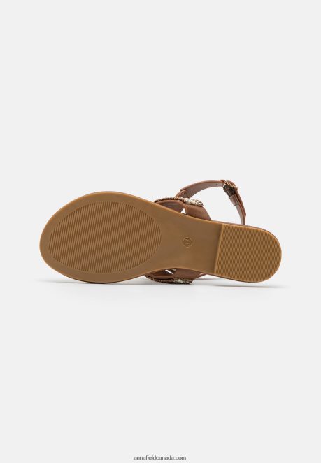 Anna Field Women T-Bar Sandals Beige H42J4Z1540