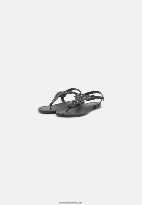 Anna Field Women T-Bar Sandals Black H42J4Z1498
