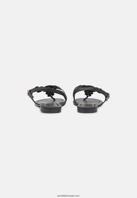 Anna Field Women T-Bar Sandals Black H42J4Z1498