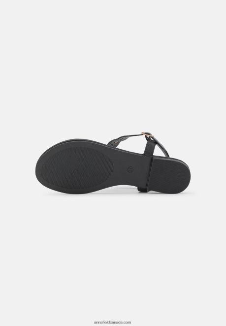 Anna Field Women T-Bar Sandals Black H42J4Z1498