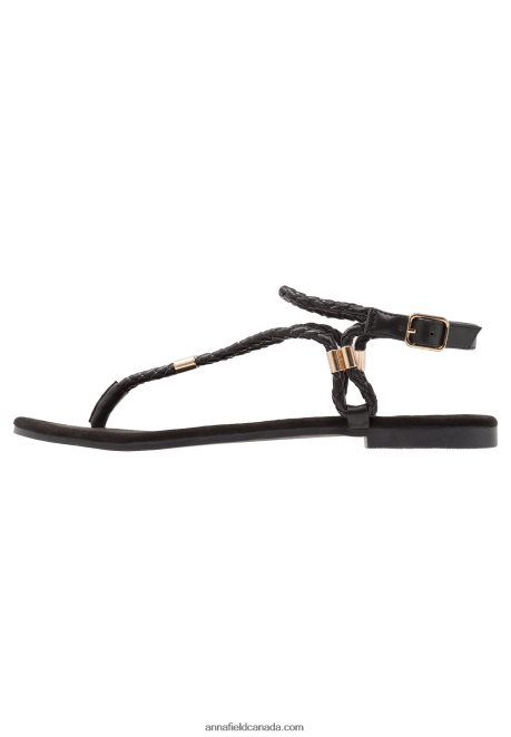 Anna Field Women T-Bar Sandals Black H42J4Z1500