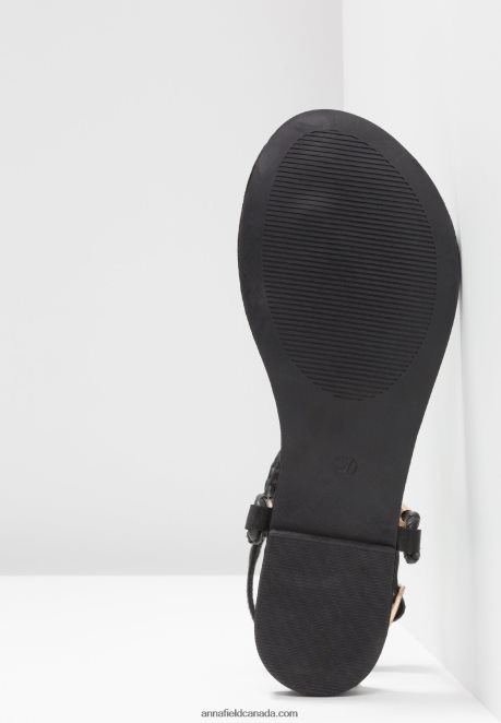 Anna Field Women T-Bar Sandals Black H42J4Z1500