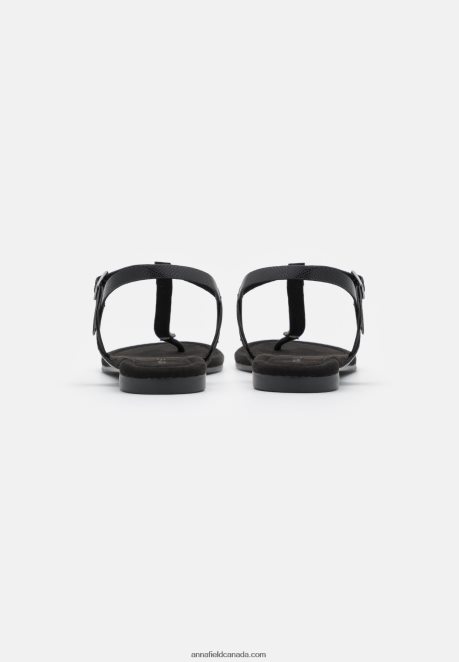 Anna Field Women T-Bar Sandals Black H42J4Z1504