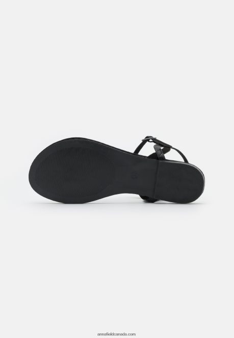 Anna Field Women T-Bar Sandals Black H42J4Z1504