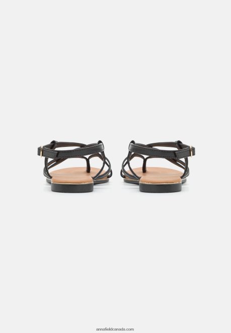Anna Field Women T-Bar Sandals Black H42J4Z1506