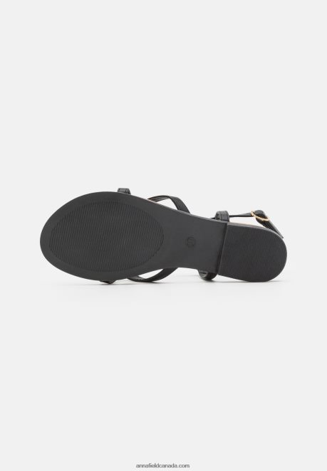Anna Field Women T-Bar Sandals Black H42J4Z1506