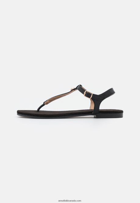 Anna Field Women T-Bar Sandals Black H42J4Z1510