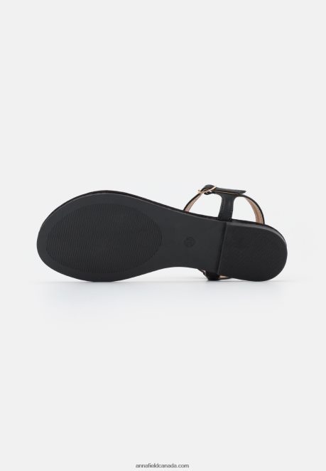 Anna Field Women T-Bar Sandals Black H42J4Z1510