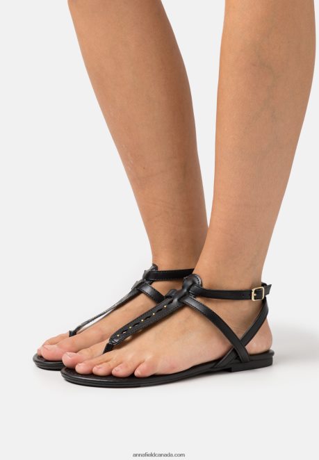 Anna Field Women T-Bar Sandals Black H42J4Z1516