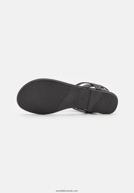 Anna Field Women T-Bar Sandals Black H42J4Z1516