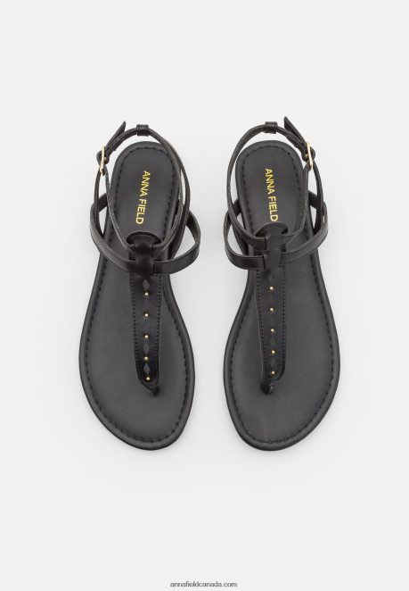 Anna Field Women T-Bar Sandals Black H42J4Z1516