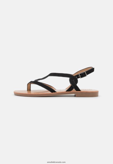 Anna Field Women T-Bar Sandals Black H42J4Z1531