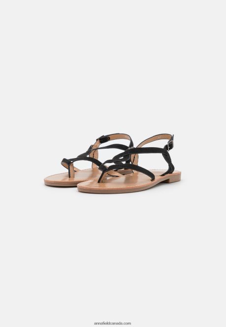 Anna Field Women T-Bar Sandals Black H42J4Z1531