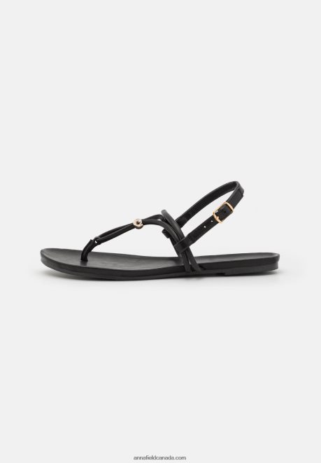 Anna Field Women T-Bar Sandals Black H42J4Z1538