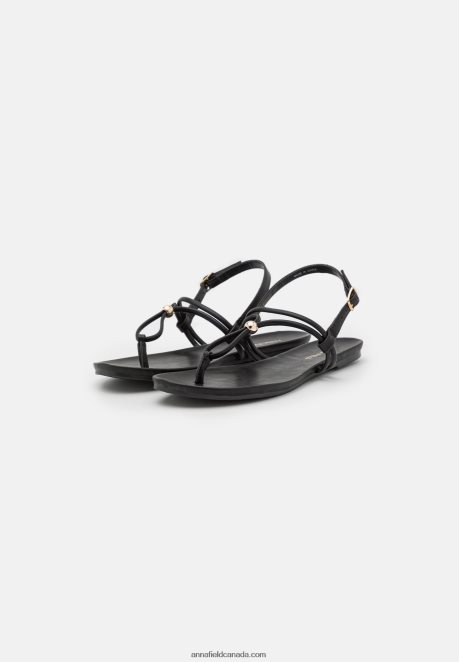 Anna Field Women T-Bar Sandals Black H42J4Z1538