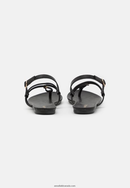Anna Field Women T-Bar Sandals Black H42J4Z1538