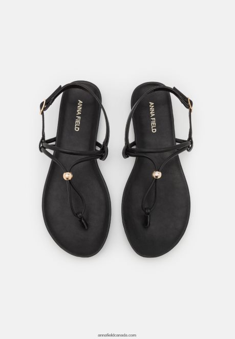 Anna Field Women T-Bar Sandals Black H42J4Z1538