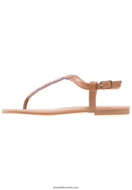 Anna Field Women T-Bar Sandals Brown H42J4Z1519