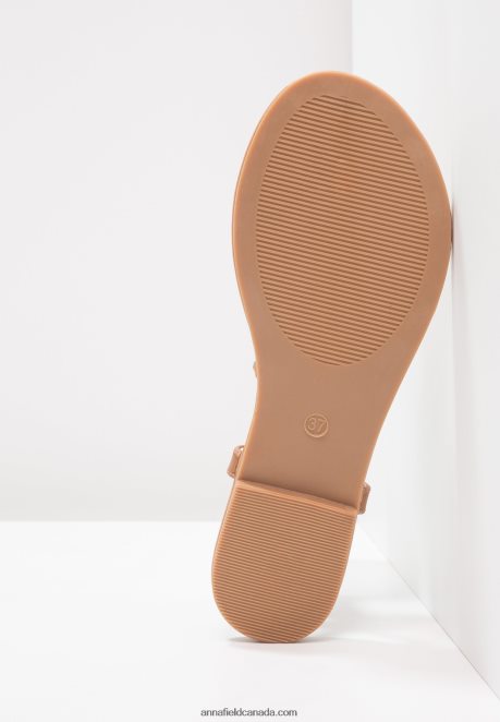 Anna Field Women T-Bar Sandals Brown H42J4Z1519