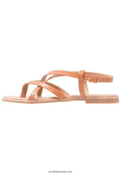 Anna Field Women T-Bar Sandals Cognac H42J4Z1508