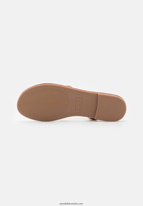Anna Field Women T-Bar Sandals Cognac H42J4Z1527