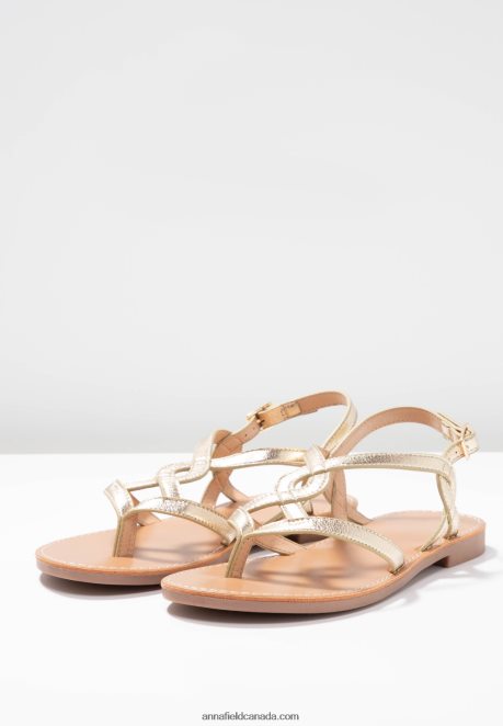 Anna Field Women T-Bar Sandals Gold H42J4Z1499
