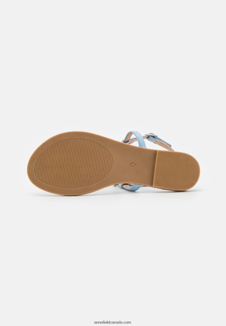 Anna Field Women T-Bar Sandals Light Blue H42J4Z1533