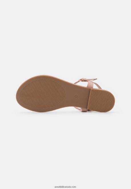 Anna Field Women T-Bar Sandals Light Pink H42J4Z1526