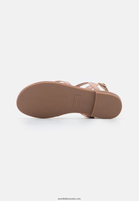 Anna Field Women T-Bar Sandals Light Pink H42J4Z1535