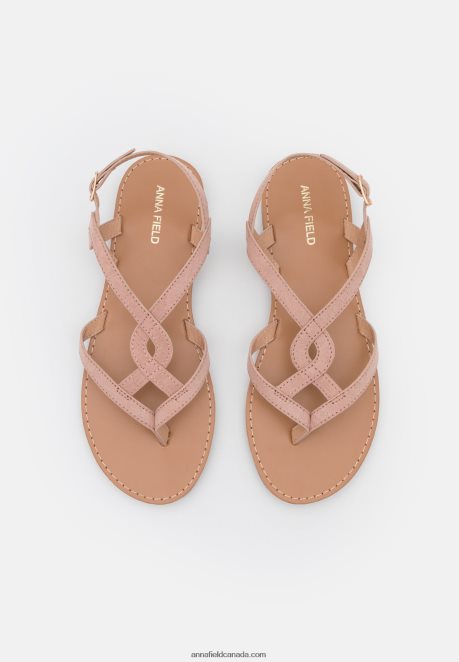 Anna Field Women T-Bar Sandals Light Pink H42J4Z1535