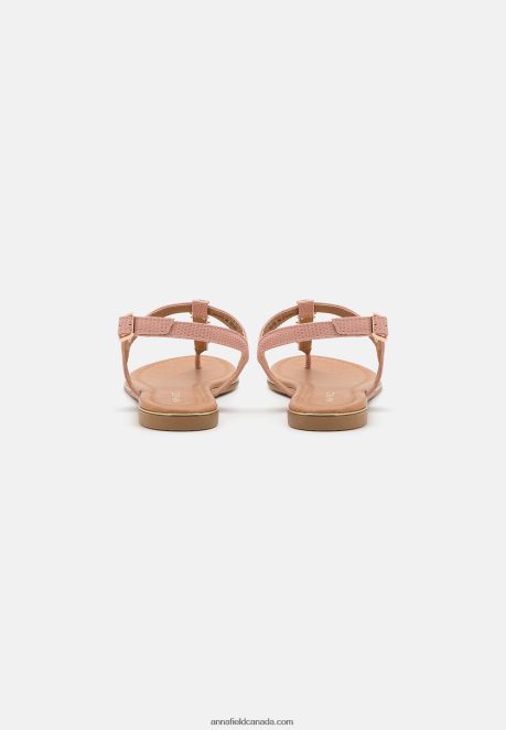 Anna Field Women T-Bar Sandals Light Pink H42J4Z1548