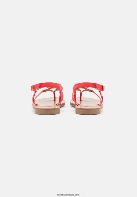 Anna Field Women T-Bar Sandals Red H42J4Z1525
