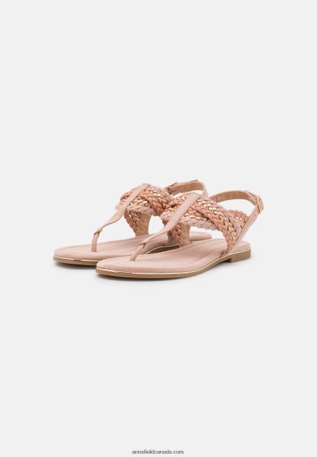 Anna Field Women T-Bar Sandals Rose Gold-Coloured H42J4Z1520