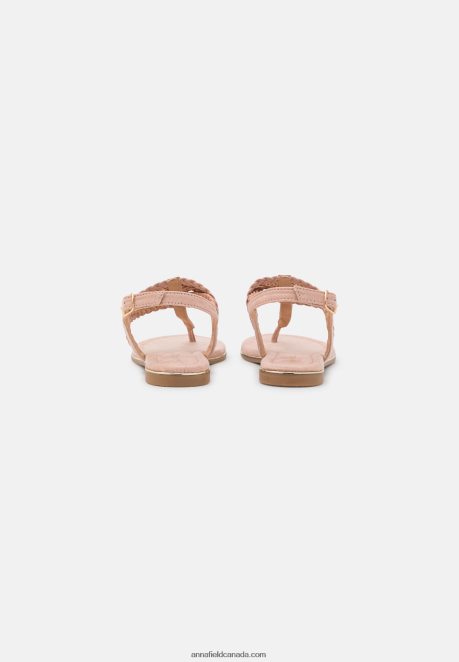 Anna Field Women T-Bar Sandals Rose Gold-Coloured H42J4Z1520