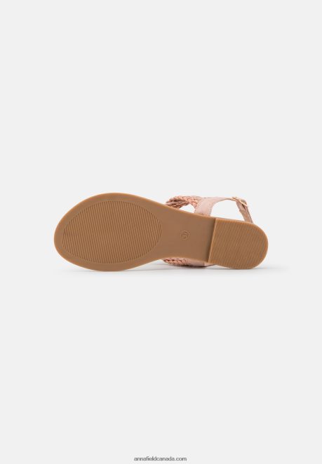 Anna Field Women T-Bar Sandals Rose Gold-Coloured H42J4Z1520