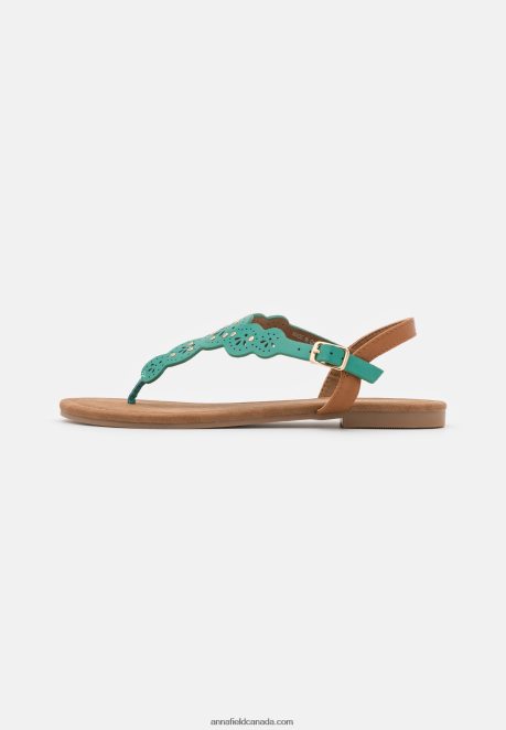 Anna Field Women T-Bar Sandals Turquoise H42J4Z1502