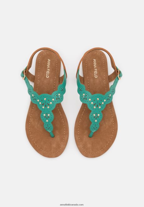 Anna Field Women T-Bar Sandals Turquoise H42J4Z1502