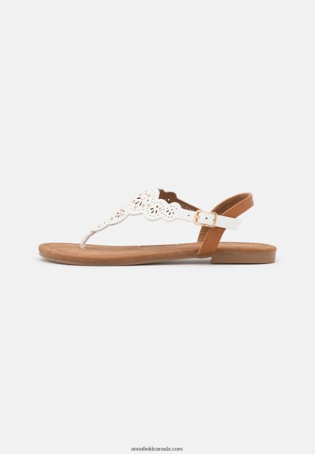 Anna Field Women T-Bar Sandals White H42J4Z1496