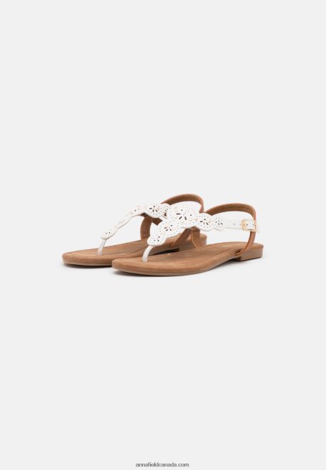 Anna Field Women T-Bar Sandals White H42J4Z1496