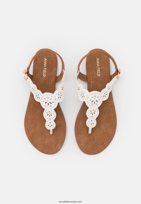 Anna Field Women T-Bar Sandals White H42J4Z1496