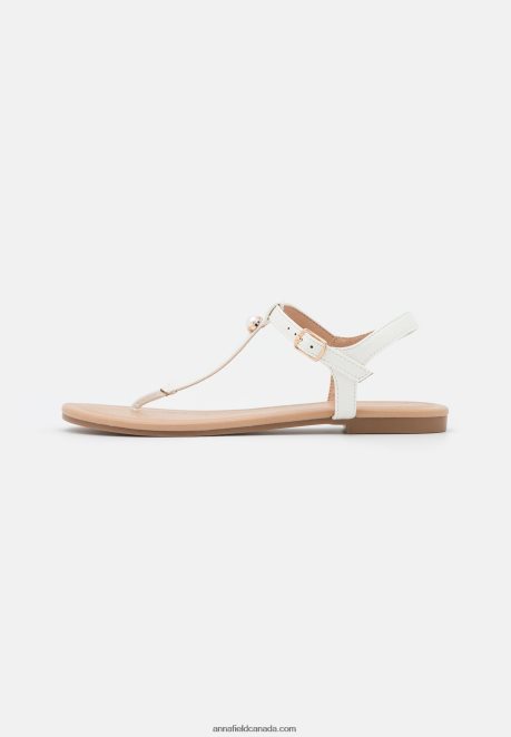 Anna Field Women T-Bar Sandals White H42J4Z1505